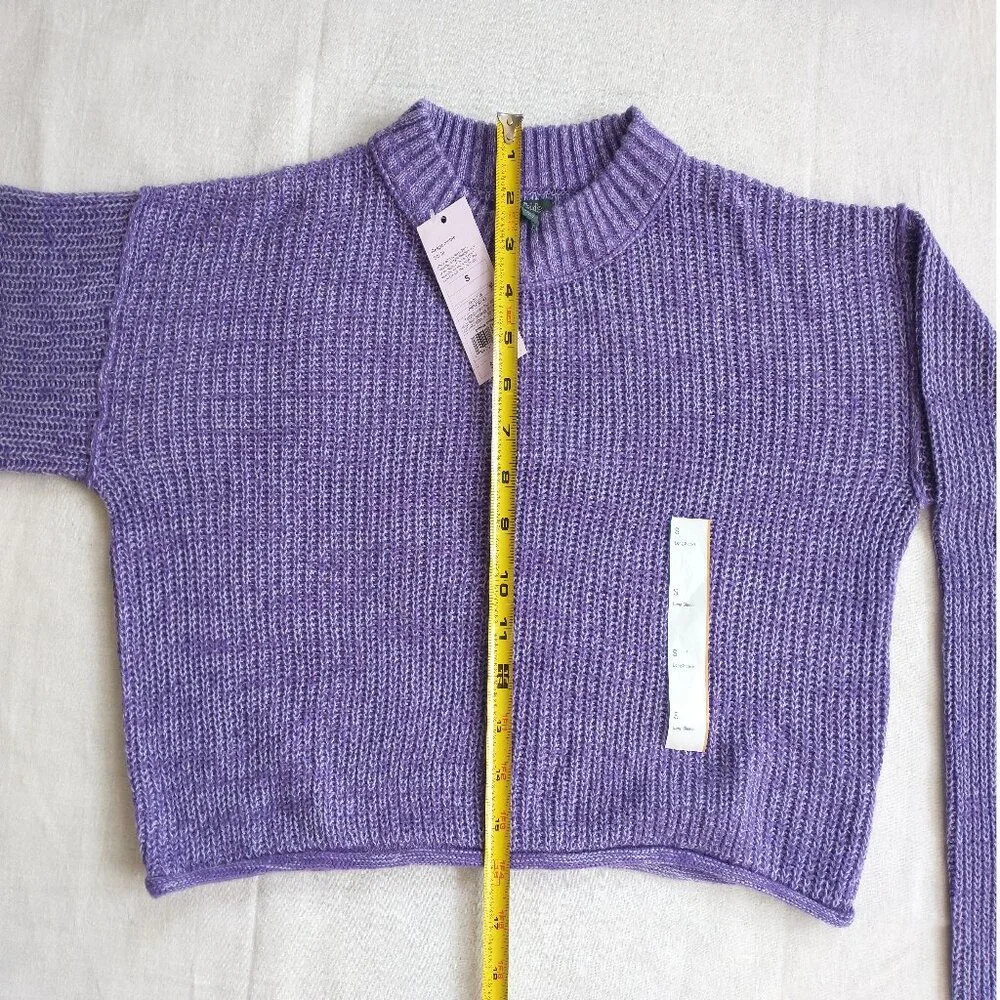 Wild Fable Women's Crewneck Boxy Pullover Knit Sweater Drop Shoulder Long Sleeve - Picture 4 of 9